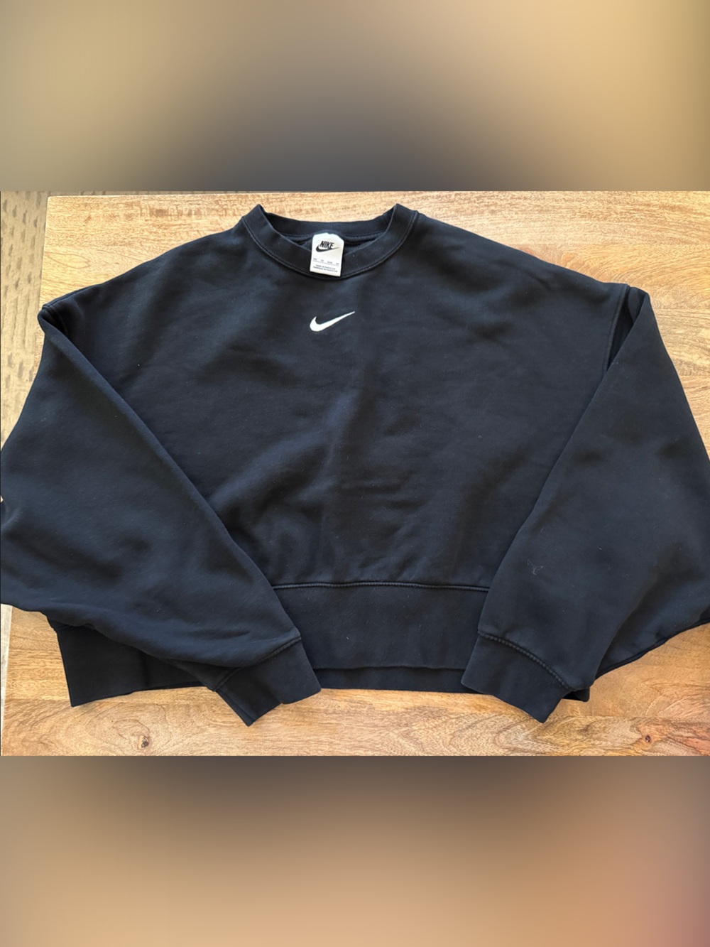 Nike women’s over over-sizes crew neck sweatshirt. Size XS
